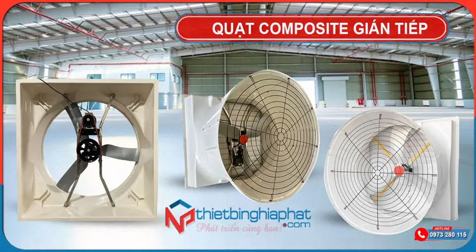 Ưu và nhược điểm giữa quạt composite trực tiếp và gián tiếp 7 Quạt composite gián tiếp