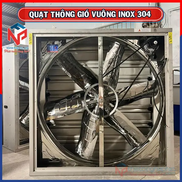 Quạt thông gió vuông INOX 304 BMF-900 900x900mm 24 Quạt thông gió vuông INOX 304