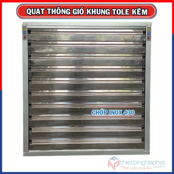 Quạt thông gió vuông tole kẽm 1000x1000 BMF-1000 17 Quạt thông gió vuông tole kẽm 1000x1000x400mm BMF-1000 chớp INOX