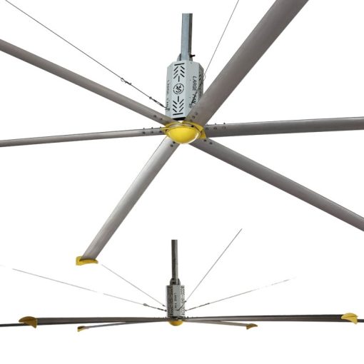 Quạt trần công nghiệp HVLS cánh dài 6.2M (Motor giảm tốc)