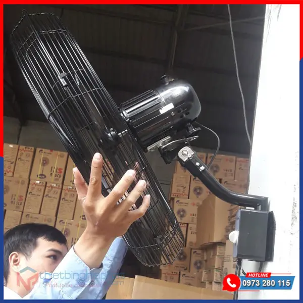 Quạt treo tường công nghiệp Chinghai W243Đ sải cánh 600mm 19 Quạt treo tường công nghiệp Chinghai