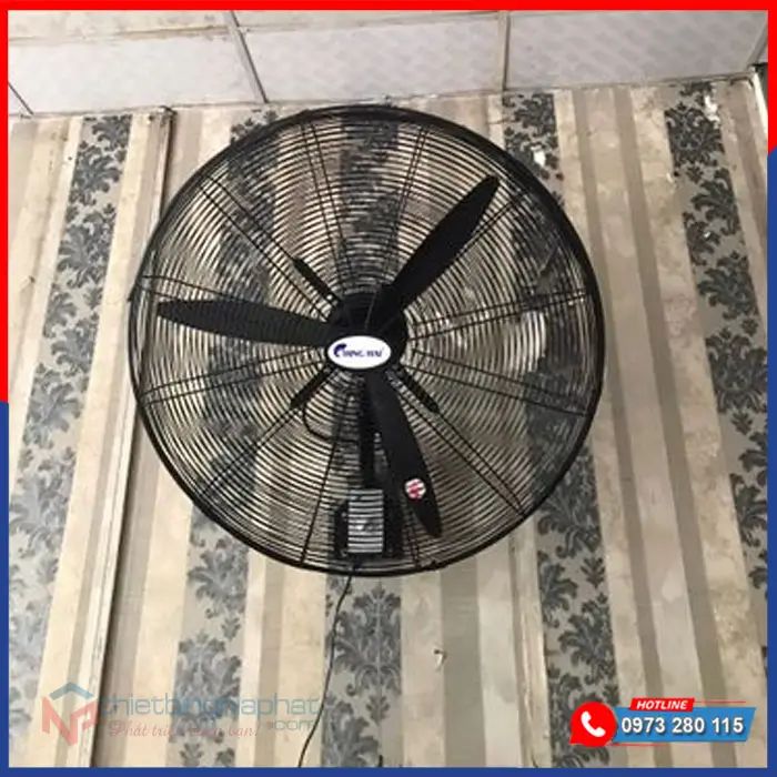 Quạt treo tường công nghiệp Chinghai W243Đ sải cánh 600mm 17 Quạt treo tường công nghiệp chinghai Đài Loan