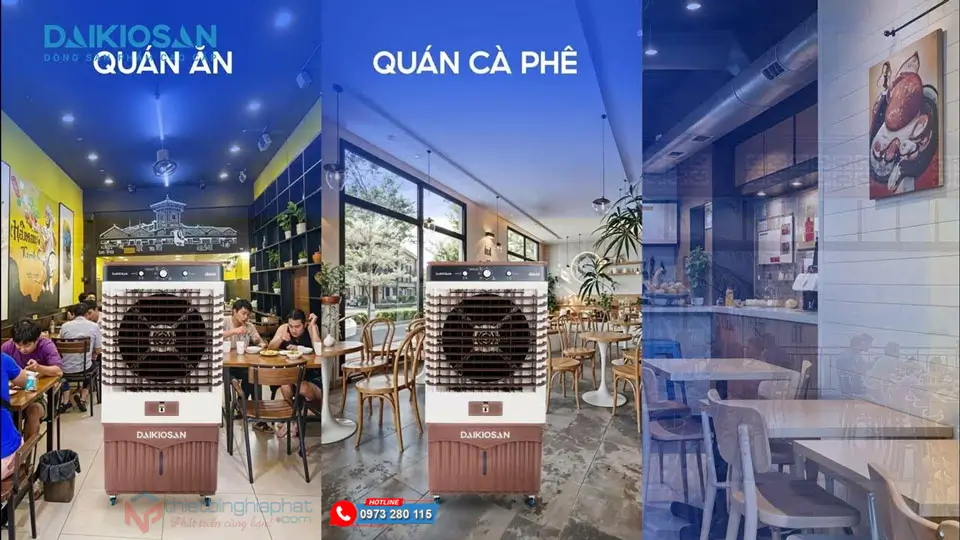 Máy làm mát Daikiosan DM208 24 Ứng dụng Máy làm mát Daikiosan DM208