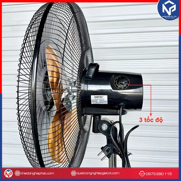 Quạt đứng bán công nghiệp OMYSU OMS-450 11 3 tốc độ điều chỉnh