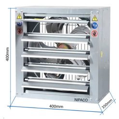 Quạt hút công nghiệp vuông 400x400mm
