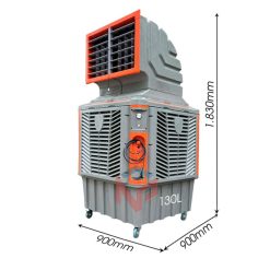 Quạt hơi nước công nghiệp 1.5kW 25.000m3/h 12 Quạt hơi nước Aircooler 1.5KW 130L