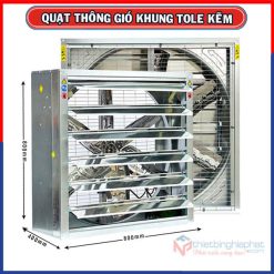 Quạt thông gió vuông 800x800mm 13 Quạt thông gió vuông 800x800