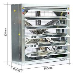 Quạt hút công nghiệp vuông 800x800mm