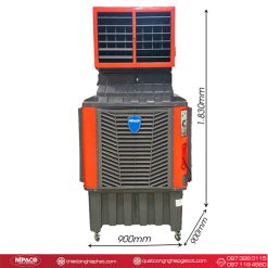 Máy làm mát công nghiệp di động Nipaco 750W 110L 19 Kích thước Máy làm mát công nghiệp di động Nipaco 1.1KW 130L