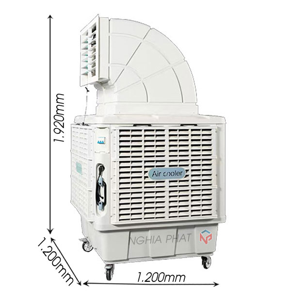 Máy làm mát công nghiệp di động 18000 14 Máy làm mát di động Aircooler Kích thước 1920x1200x1200