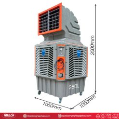 Kích thước Máy làm mát hơi nước 2.2KW - 2000x1050x1050mm
