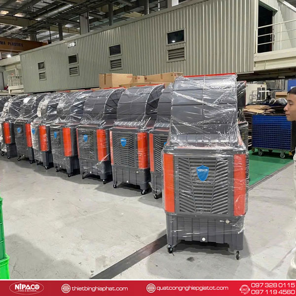 Máy làm mát công nghiệp di động Nipaco 750W 110L 26 Máy làm mát di động Nipaco giao tại xưởng
