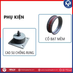 Quạt ly tâm cao áp gián tiếp 5.5HP - 4KW 15 Phụ kiện chống rung và cổ bạt mềm