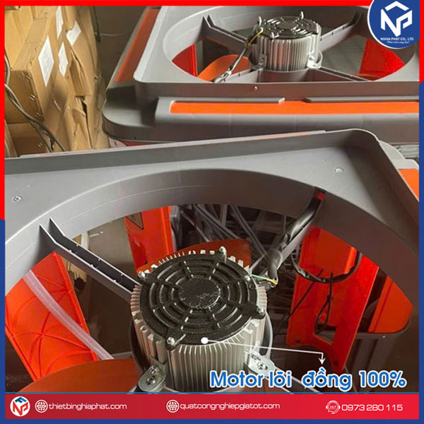 Máy làm mát công nghiệp di động Nipaco 1.5KW 130L 21 Quạt hơi nước Nipaco Motor lõi đồng 100%