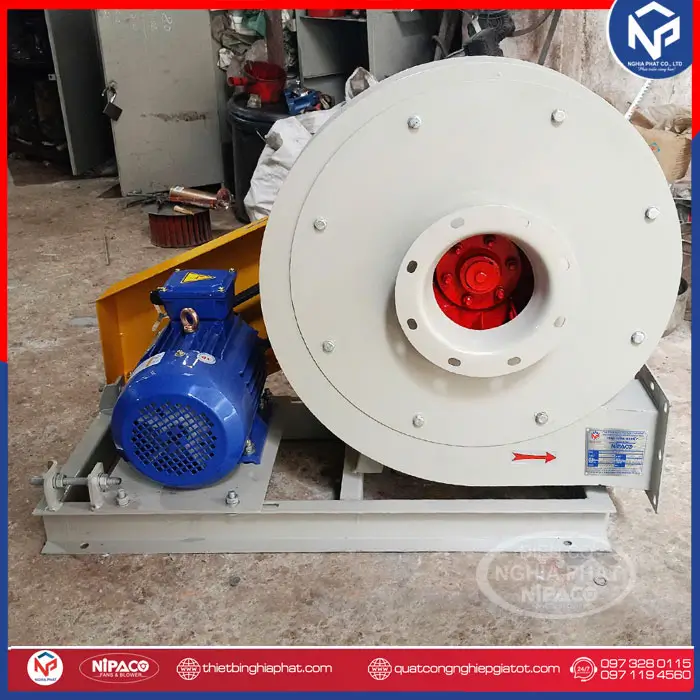 Quạt ly tâm cao áp 4HP NPC152-4.0A-3KW-2P 33 Quạt ly tâm gián tiếp 3KW