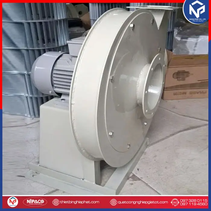 Quạt ly tâm cao áp 10HP NPC152-5.0A-7.5KW-2P 27 Quạt ly tâm cao áp 10HP 7.5KW