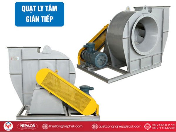 Quạt ly tâm cao áp gián tiếp 4HP - 3KW 17 Quạt ly tâm gián tiếp