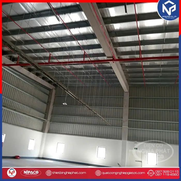 Lắp đặt Quạt trần công nghiệp Động cơ DC Nhà xưởng tại Vĩnh Phúc 9 Khảo sát - tư vấn lắp đặt quạt trần công nghiệp