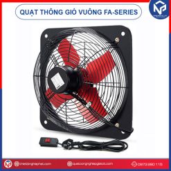 Quạt thông gió vuông Nipaco 2 mặt lưới