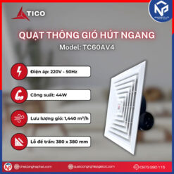 Quạt thông gió âm trần Tico TC-60AV4 nối ống
