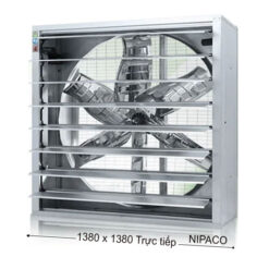 Quạt thông gió vuông 1380x1380 trực tiếp cánh INOX