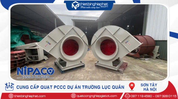 Quạt PCCC cho dự án Trường Sĩ Quan Lục Quân tại Sơn Tây – Hà Nội