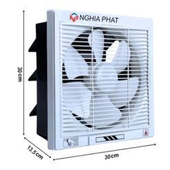 Kích thước Quạt thông gió gắn tường Tico TC-20AV6